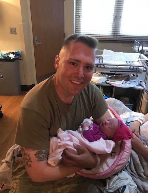 Brooks Lindsey et sa fille Millie