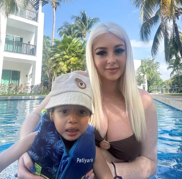 Jodie Weston et son fils Koa-Zayde