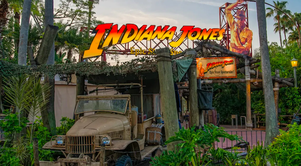 L'attraction Indiana Jones au parc Disney de Bay Lake
