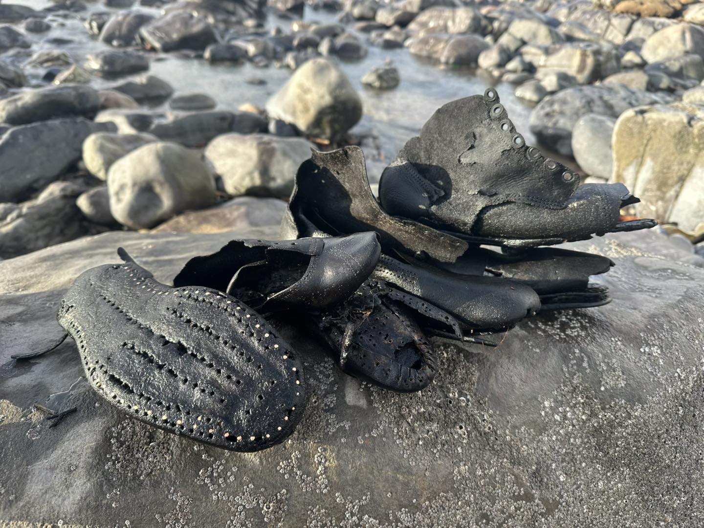 Des chaussures datant du XIX&egrave;me si&egrave;cle retrouv&eacute;es &eacute;chou&eacute;es sur une plage