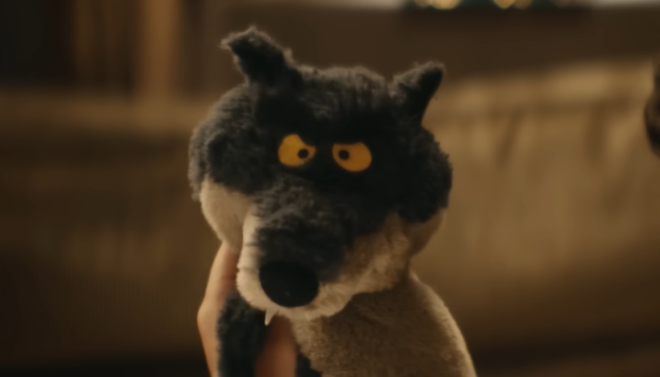 Le loup en peluche
