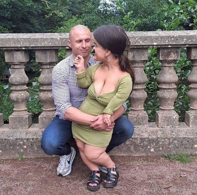 Caitlin Hellyer et son compagnon Guy 