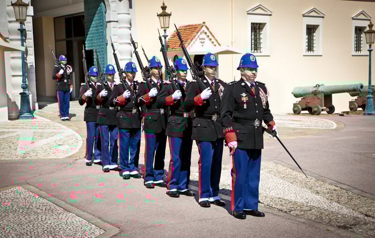 Les carabiniers du prince de Monaco