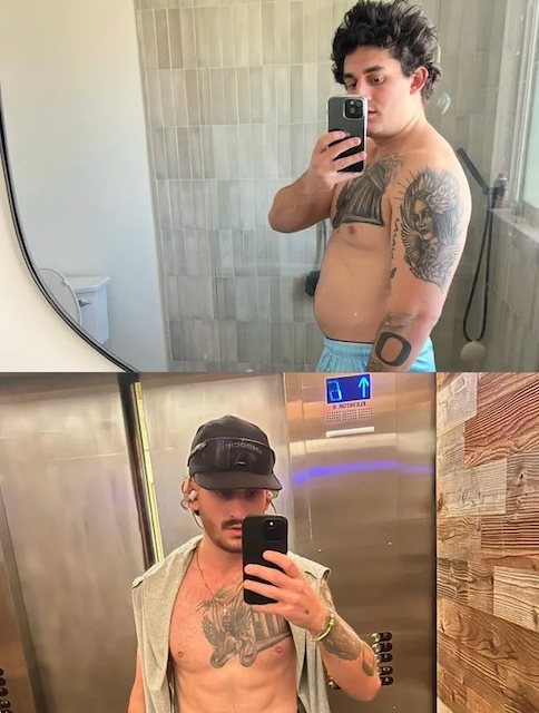 Isaac Anastasiu avant et apr&egrave;s sa transformation physique 