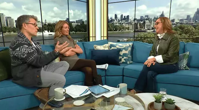 Kaly Miller sur le plateau du Morning