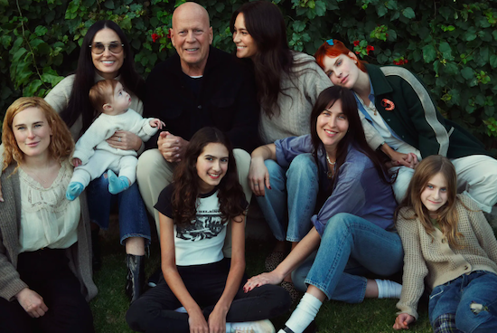 Bruce Willis avec sa famille