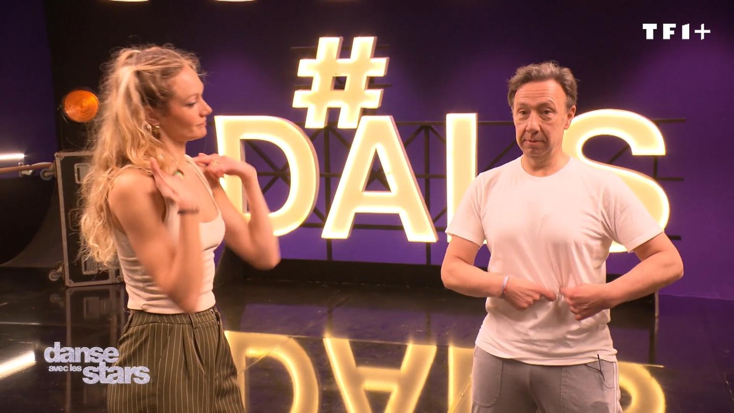 St&eacute;phane Bern et sa danseuse Calisson