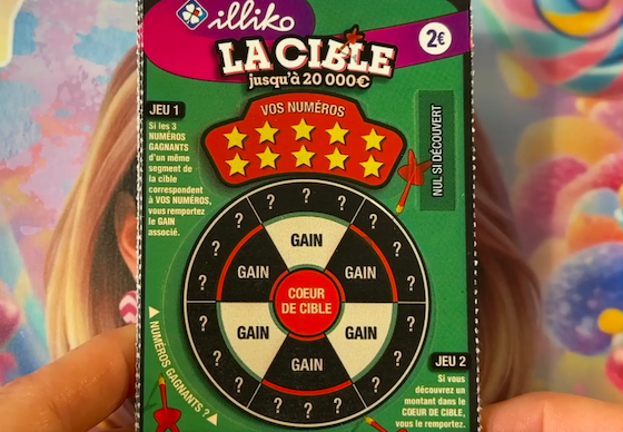 La Cible, jeu &agrave; gratter