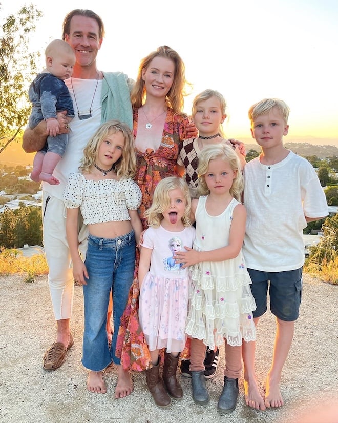 James Van Der Beek, sa femme Kimberley et leurs 6 enfants