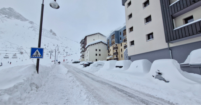 La neige dans les Alpes