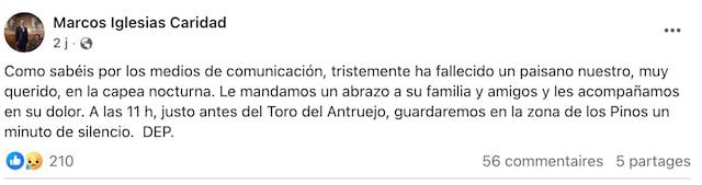 Capture d'&eacute;cran Facebook