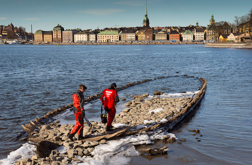 Une &eacute;pave au coeur de Stockholm