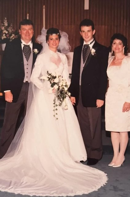Les parents de Katherine Short le jour de leur mariage