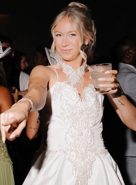 Katherine Short le jour de son mariage