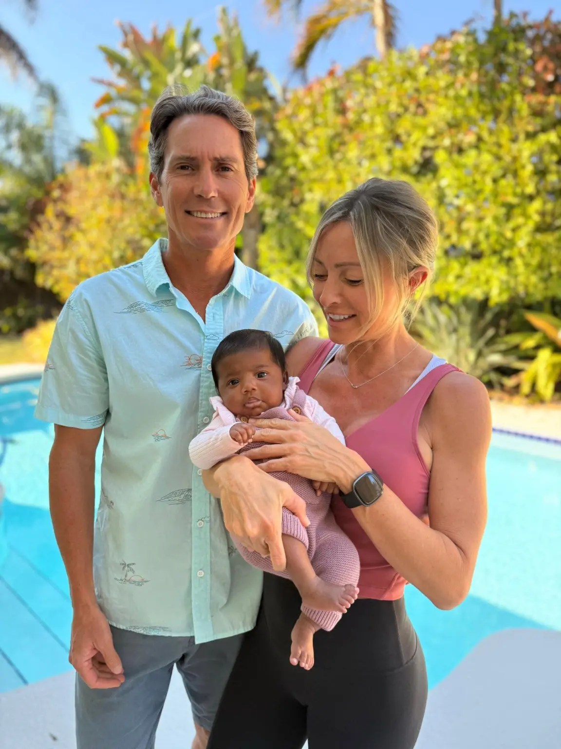 Tiffany Score et Steven Mills et leur fille Shea