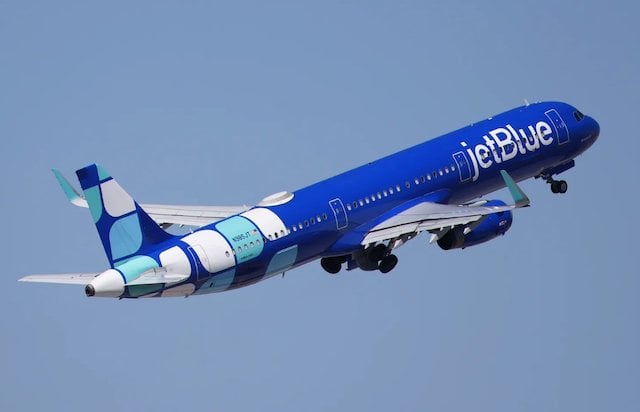 Un avion de la compagnie a&eacute;rienne JetBlue