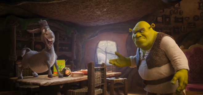 L'&Acirc;ne et Shrek 