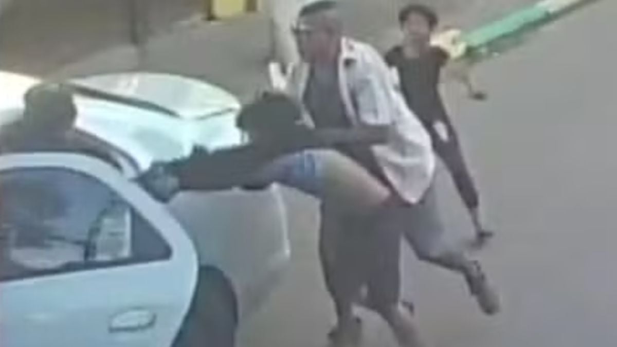 Image de vid&eacute;osurveillance, montrant une tentative d'enl&egrave;vement au Br&eacute;sil, le 16 juin 2026