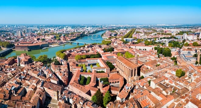 Panorama de la ville de Toulouse