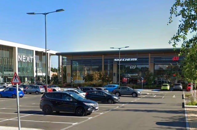 Parking du centre commercial Fosse Park de Leicester 