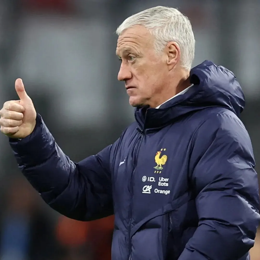 Le s&eacute;lectionneur de l'&eacute;quipe de France de football Didier Deschamps