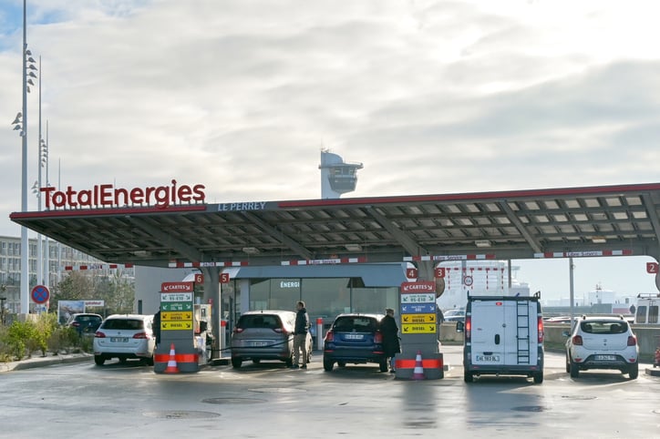 Une station-service