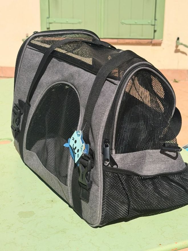 Le sac de transport du chat