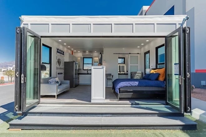 l'intérieur d'une tiny house Boxabl