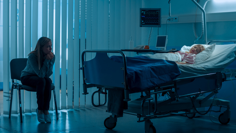 Un enfant &agrave; l'h&ocirc;pital