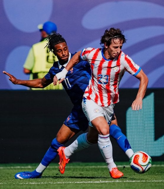 Michael Olise lors de la rencontre contre le Paraguay le samedi 4 juillet &agrave; Philadelphie 
