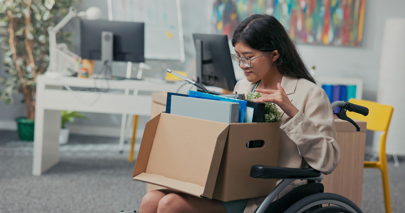Une salari&eacute;e handicap&eacute;e licenci&eacute;e