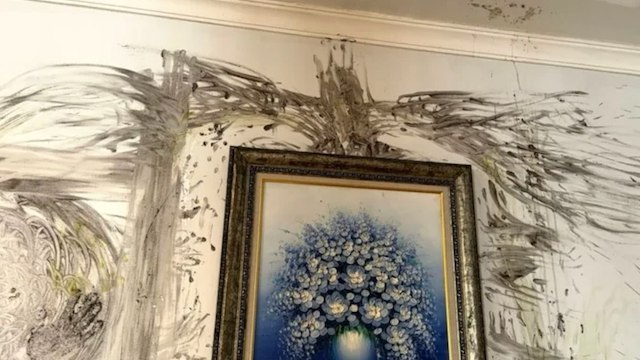 La maison vandalis&eacute;e