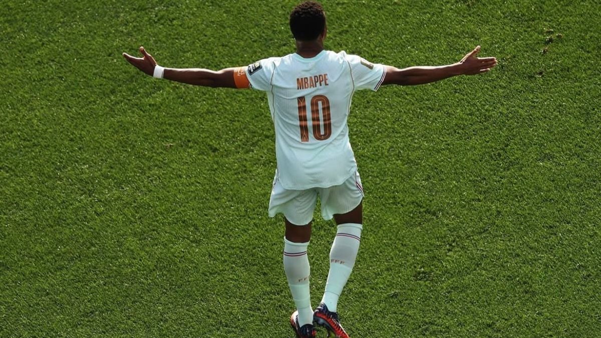 Le capitaine de l'&eacute;quipe de France Kylian Mbapp&eacute;