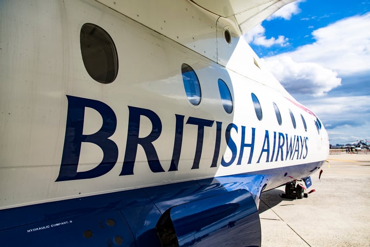 Un avion de la compagnie British Airways