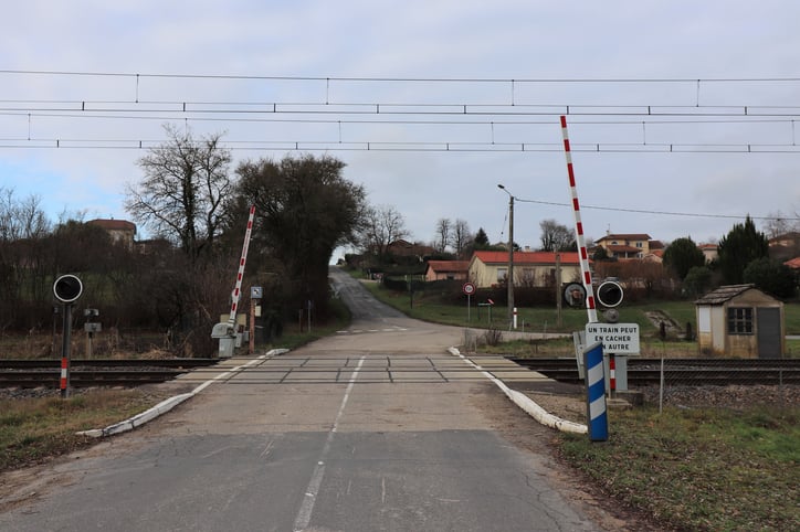 Un passage &agrave; niveau en France