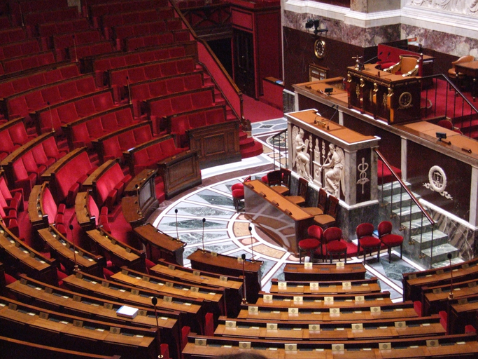 H&eacute;micycle du parlement fran&ccedil;ais