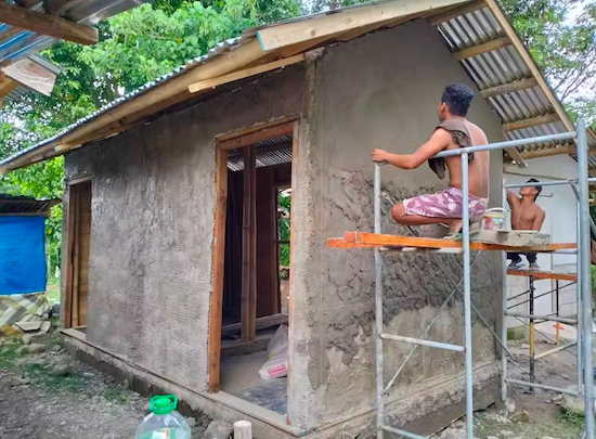 Des maisons en bambou