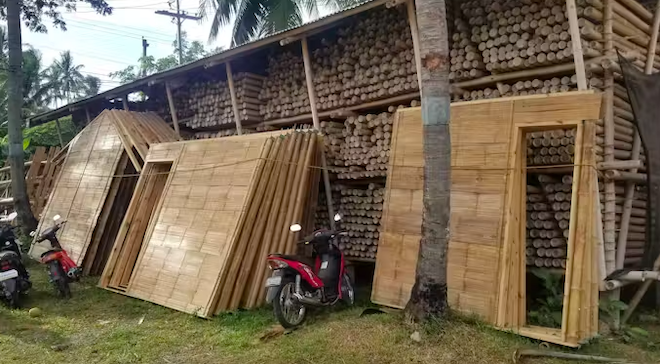 Des maisons en bambou