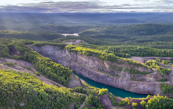 La mine de Timmins dans l'Ontario