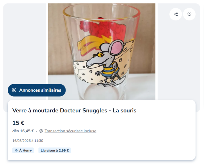 Les verres &agrave; moutarde