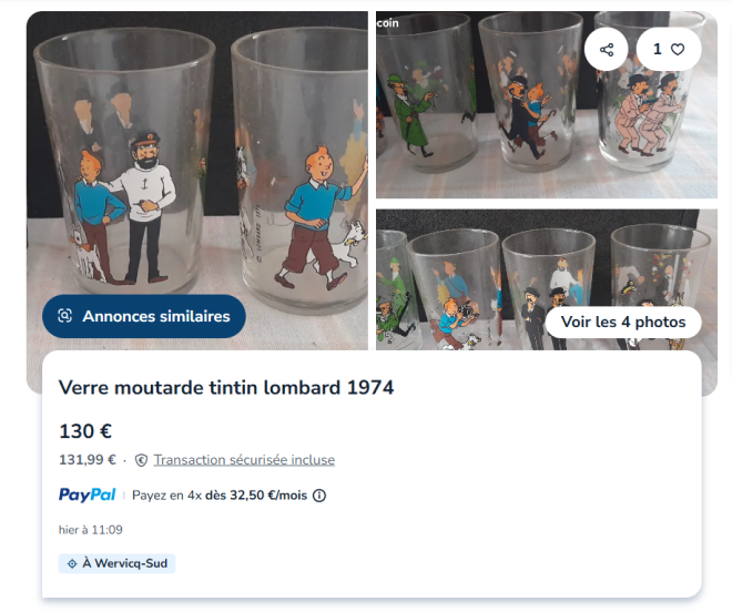 Les verres &agrave; moutarde