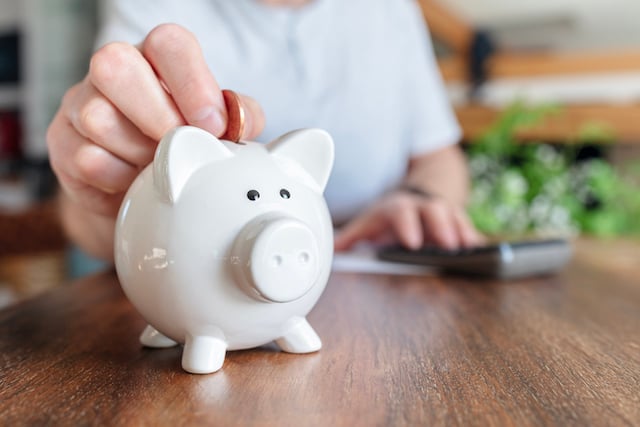 Une tirelire en forme de cochon