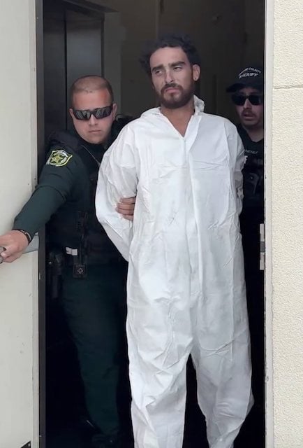 Raul Lionel Vasquez lors de son arrestation