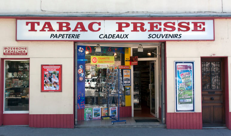 Un bureau de tabac