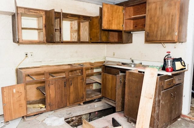 La cuisine avant les travaux
