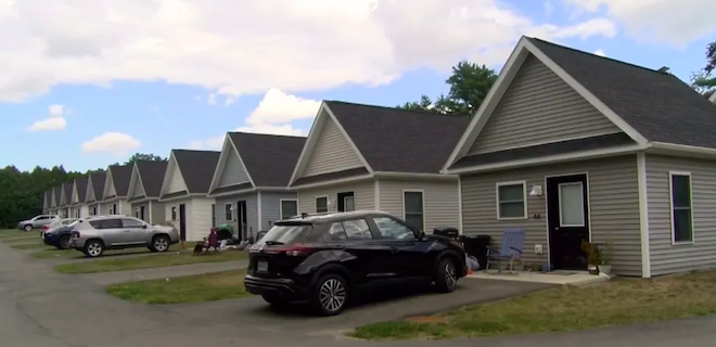 Le quartier de Randall Park, &agrave; Bangor, dans le Maine