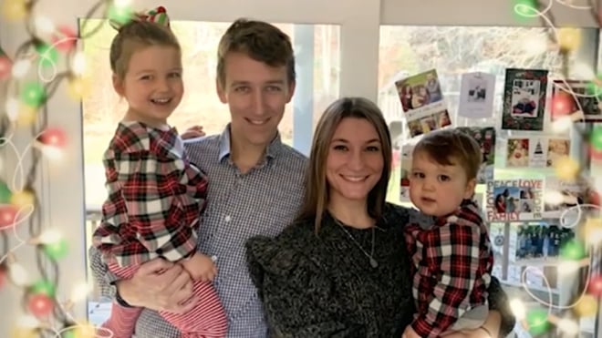 Lindsay Stirling, son mari et deux de leurs enfants