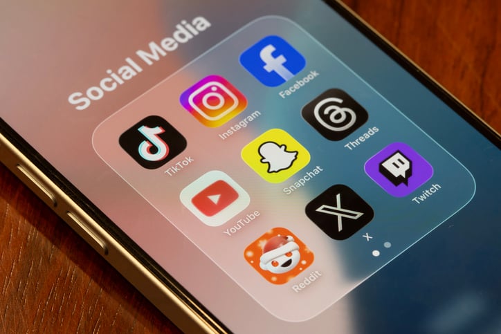 Snapchat sur un smartphone