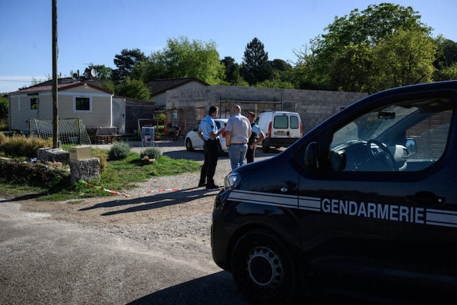 Le lieu du crime &agrave; Gy, en Haute-Sa&ocirc;ne