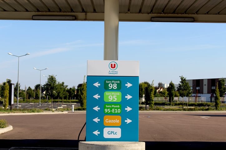 Une station-service Super U